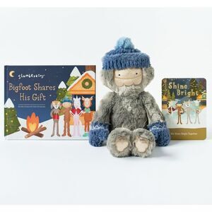 Slumberkins Shine Bright Kin & Bigfoot Shares His Gift Board Book